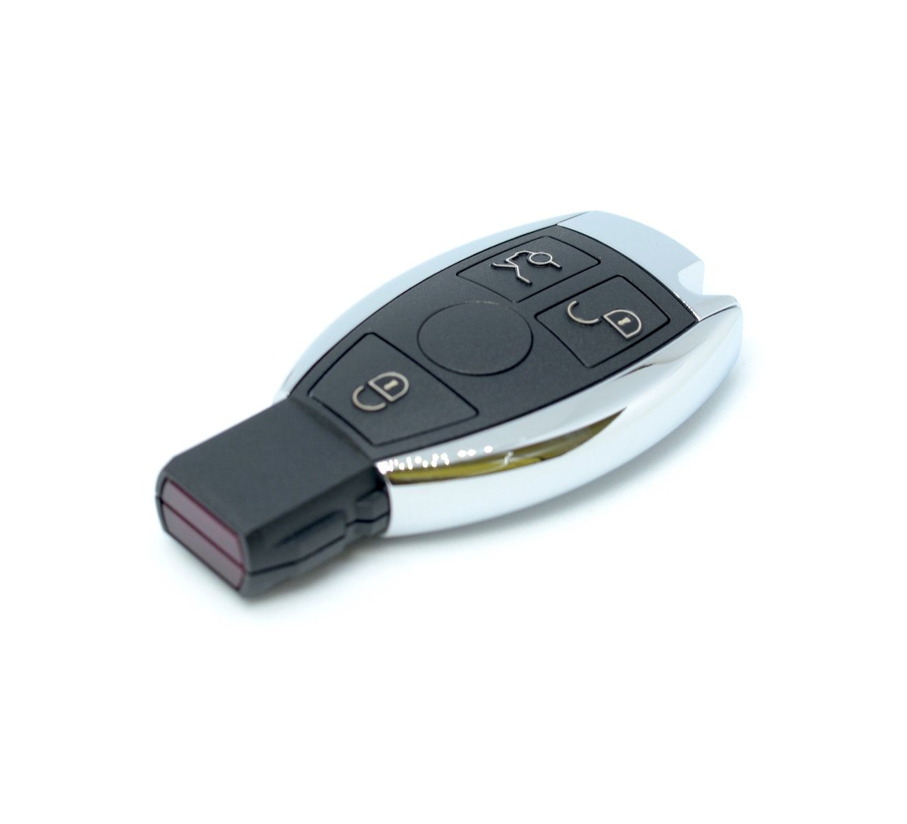 3-knops afstandsbediening slimme autosleutelbehuizing voor Mercedes Benz A B C E S Klasse W203 W204 W205 W210 W211 W212 W221 W222