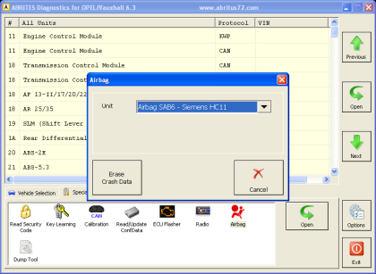 ON014 Opel Advanced Configuration  Function