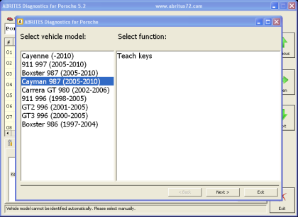 PO008 Porsche Advanced Diagnostic  Function