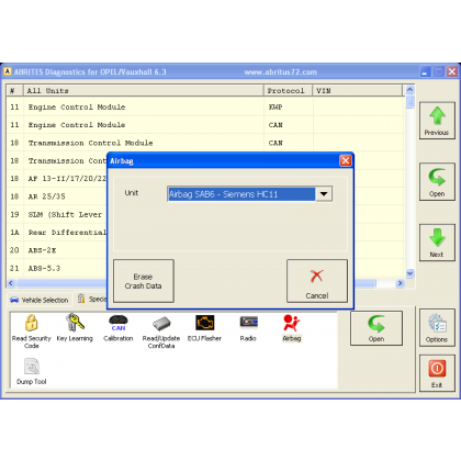 ON014 Opel Advanced Configuration  Function