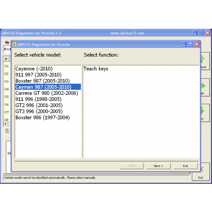 PO008 Porsche Advanced Diagnostic  Function