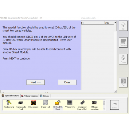 TN009 ID Code Box Reset